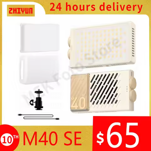 NEW ZHIYUN FIVERAY M40 SE 40W Portable LED Video Light Bi-Color 2700K-8500K Photography Fill Light f