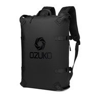 🔥[SPECIAL OFFER]🔥OZUKO Fashion Men Backpack Outdoor Motorcycle Backpacks 15.6 inch Laptop Backpack Teenager Male Waterpr