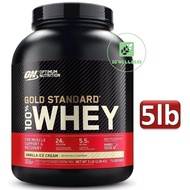 [EU Version] Optimum Nutrition Gold Standard 100% Whey Protein Powder, 2.26kg 5 lbs  Made in UK