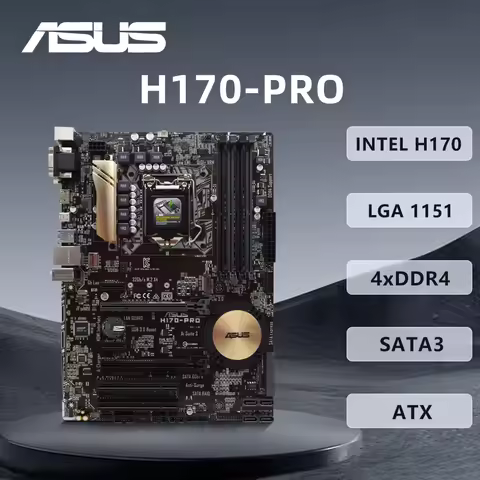 ASUS H170-PRO Motherboard Support i7-7700 6700K i5-7600 6500 i3-7320 6300 CPU LGA1151 4xDDR4 IntelH1