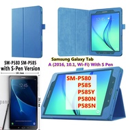 Samsung Galaxy Tab A (2016, 10.1, Wi-Fi) With S Pen SM-P580 P585 P585Y P580N P585N Flip Leather Case