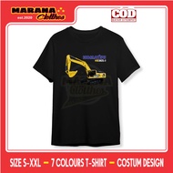 Excavator T-Shirt Komatsu HB365-1 Heavy Equipment Operator Distro T-Shirt