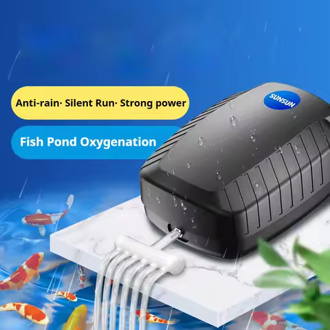 SUNSUN CAP-10 Big Volume Aerator Aquarium Air Pump 4W 0.016Mpa 5L/min 1hole Air Pump With 3m Power C