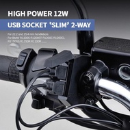USB MOTO Dual USB Charger Plug Socket Adapter For BMW F900XR F900R F900GS ADV F750GS F850GS F800GS F