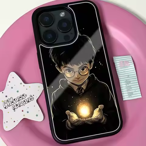Cartoon H-Harry Potter Phone Case Black Hard Plastic Phone Case For Iphone 17 Air 16 15 14 13 12 11 