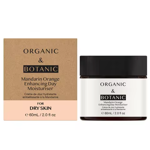 Organic & Botanic Mandarin Orange Day Moisturiser with Vitamin C & Sea Buckthorn 60ml | Lightweight 