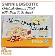 SKINNIE Biscotti: Original Almond 270G (9G x 30Sachet) (Gift Box)