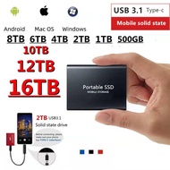 SSD High-Speed Solid State Mobile Hard Drive 16TB 8TB 4TB 2TB 1T Work Same Day Delivery KELM