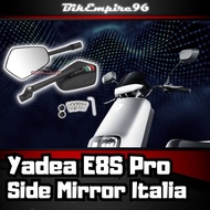 Yadea E8S Pro Side Mirror Italia 1 Pair Foldable 8/10MM Italia Motorcycle Accessories Rearview Side 