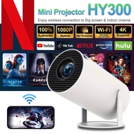 Mini Projector HY300 4K HD Smart Projector WiFi Bluetooth Portable Home Cinema
