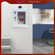 [MagiDeal] Aed Storage Cabinet Wall Mounted Case with Key Transparent Window Aed First Aid Cabinet P