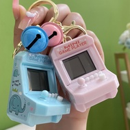 Creative Handheld Mini Tetris Game Console Keychain Exquisite Gift Small Ornaments Toy
