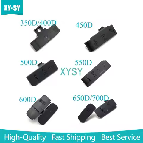 New for Canon EOS 350D/400D 450D 500D 550D 600D 650D/700D USB Rubber Lid Door HDMI-compatible MIC Ca