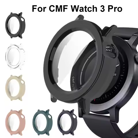 Tempered Glass+Cover For Nothing CMF Watch 3 Pro Smartwatch Protective Frame Bumper Shell Case For C