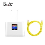4G Wireless with 2XAntenna/Colour Screen 150Mbps 4G WiFi Router Built-in SIM Card Slot Support Max 20 Users