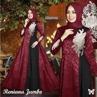 Baju Gamis Muslim Wanita - Gamis Reniana Maxi Maroon