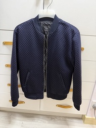 Zara Man 藍色菱格紋外套