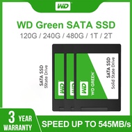 【จัดส่งในพื้นที่】 Western Digital(เวสเทิร์นดิจิตอล) 120GB,240GB,480GB,960GB SSD WD GREEN SATA III 2.5” เหมาะสำหรับโน๊ตบุ๊คและเดสก์ท็อป