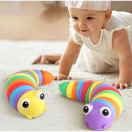 Colorful Rainbow Caterpillar Toy - Fidget Slug