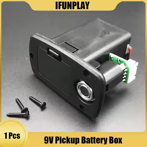 Active Acoustic Guitar Pickup EQ 9V Battery Box Guitarra Violao Preamp 9 Volts Battery Holder Case C