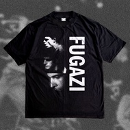 Fugazi Heavyweight 16s (black) - Fugazi heavy Cotton Combed Bootleg Merch Band T-shirt