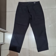 HITAM Stradivarius Black Pants