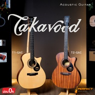 Takavood T1-T2 GAC Acoustic Guitar 41 Inch Shape With 12 Mm Sponge Bag + Pick + Wrench Set up Ready 