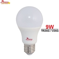 9W ROUND LED LIGHT BULB - Phoenix Light