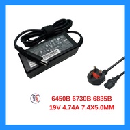 Power Adapter Charger 6450b 6730b 6835b  19V 4.74A 7.4x5.0mm