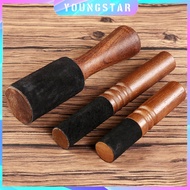 YS 12/18cm Tibetan Singing Bowl Wooden Mallet with Leather Head Buddhism Chakra Bowl Leather Stick