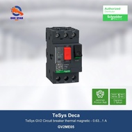 Schneider TeSys Deca GV2 Circuit breaker 0.63...1 A - GV2ME05