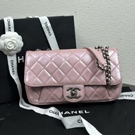Chanel香奈兒 CF中號 人魚姬粉 22開 肩背包 斜背包
