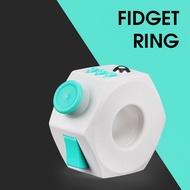 [Ready Stock] Fidget Ring Fingers Ring Fidget Cube Decompression Stress Reliever Toys