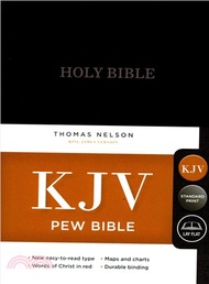 4908.The Holy Bible ─ King James Version, Black, Red Letter Edition, Pew Bible