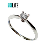 LITZ 18K White Gold Diamond Ring DR140
