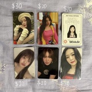 【放】red velvet小卡 seulgi, Irene, joy, Wendy 康瑟琪 裴柱現 孫承完 朴秀英