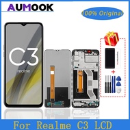 ZZOOI Original LCD For Realme C3 RMX2027 RMX2021 RMX2020 LCD Display With Frame Digitizer Touch Scre