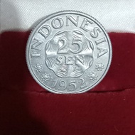 uang koin 25 sen tahun 1952
