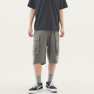 立體口袋工裝短褲