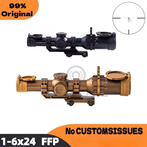 TG6T 1-6X24mm First Focal Plane（FFP） 30mm Tube Riflescope Optical Sight Spotting Scope For Rifle Hun