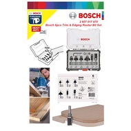 Bosch 6pcs x 1/4" Trim and Edging Router Bit Sets
