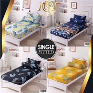 new item single size fitted bedsheet (3in1) cadar keliling pillow case bedsheet set cadar murah - ready stock