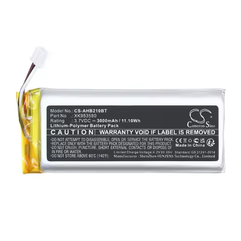 CameronSino Battery XK953580 For Ajax Hub 2 4G Plus Backup Battery Hubs with 4G Connectivity AJ-HUB2