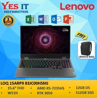 Lenovo LOQ Gaming 15AHP9 83JC00HSMJ (AMD Ryzen 5 7235HS 12GB RAM 512GB SSD 15.6" FHD RTX3050 W11H) G