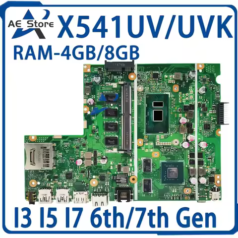 X541UV Laptop Motherboard For ASUS X541UJ X541UVK X541U F541U A541U Mainboard I3 I5 I7 CPU GT920M 4G