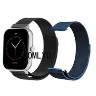 For FB003  FB033 GTS Smart Watch Strap Stainless Steel Metal Magnetic Band
