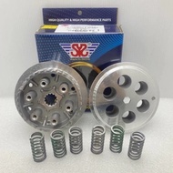 SYS HYPER CLUTCH LC135 EX5 DREAM WAVE100 WAVE100R SRL115Z LAGENDA 6 SPRING CLUTCH + HOUSING 2S42 RAC