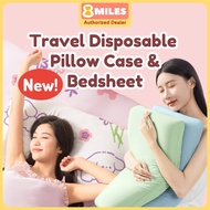 Travel Disposable Pillow Case Bedsheet Bed Flat Sheet Pillow Cover Fitted Pillowcase Hygienic Sealed