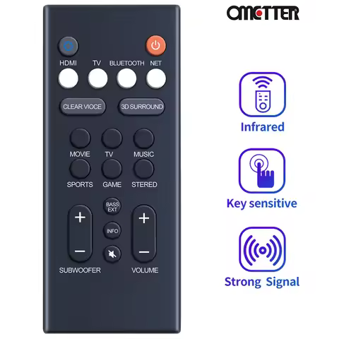 ABS Durable YAS-209 YAS-109 Remote Control For Yamaha Soundbar Speaker ATS-1090 ATS-2090