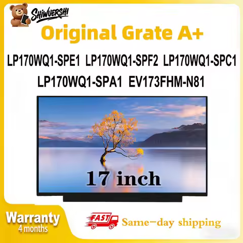 Original New A+ 17 inch Slim Laptop Lcd Screen Panel LP170WQ1 SPE1 LP170WQ1 SPF2 LP170WQ1 SPC1 LP170